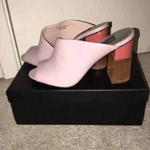 Charles and Keith Lilac Mules never worn size 40